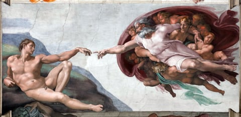 La Creación de Adán en el techo de la Capilla Sixtina Ciudad del Vaticano