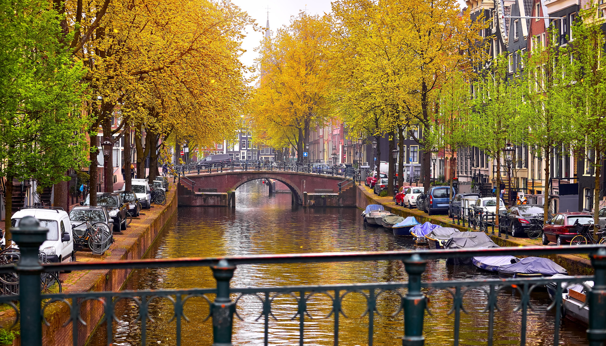 Amsterdam canal bridge Netherlands