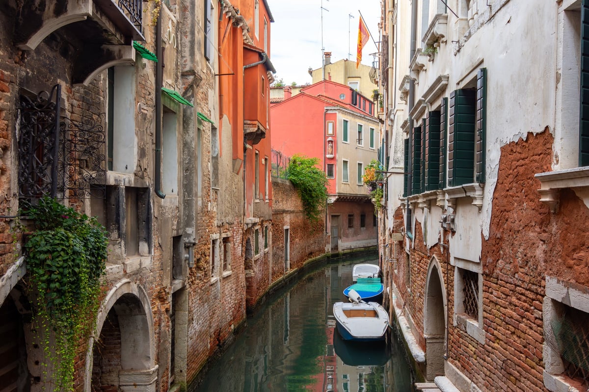 Venice medieval architecture and canals in Italy