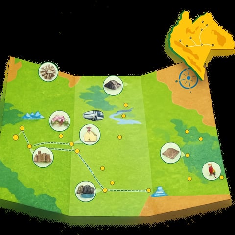 Mapa de Chiapas con atractivos turísticos