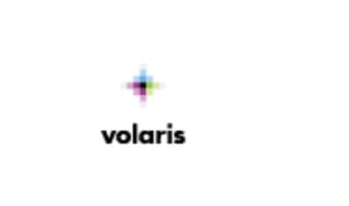 Volaris logo featuring a colorful star-burst design above the company name in black text